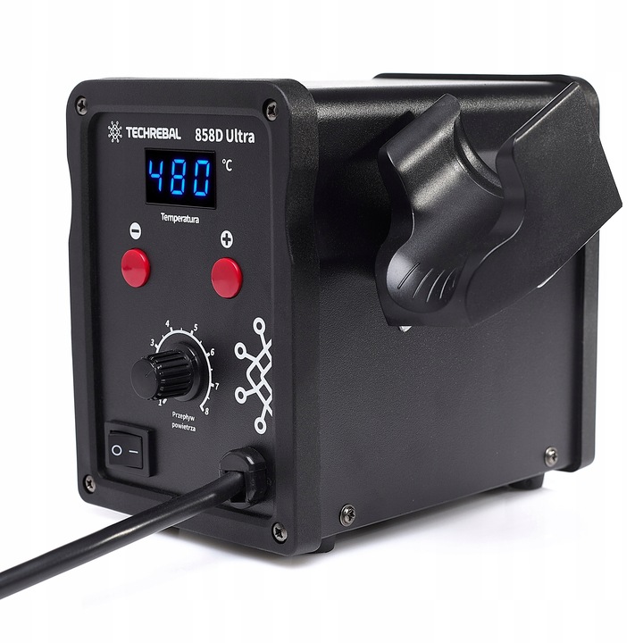 STACJA LUTOWNICZA hot air Spawarka do plastiku Techrebal 858D Ultra 750W