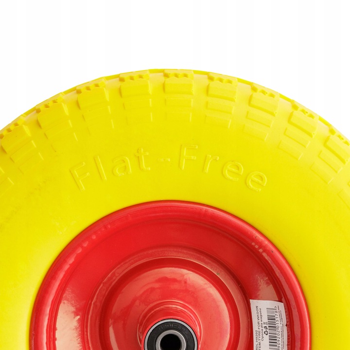 KÓŁKO DO TACZKI KOŁO DO WÓZKA PEŁNE PIANKOWE BEZDĘTKOWE 4.00-6 + OŚ