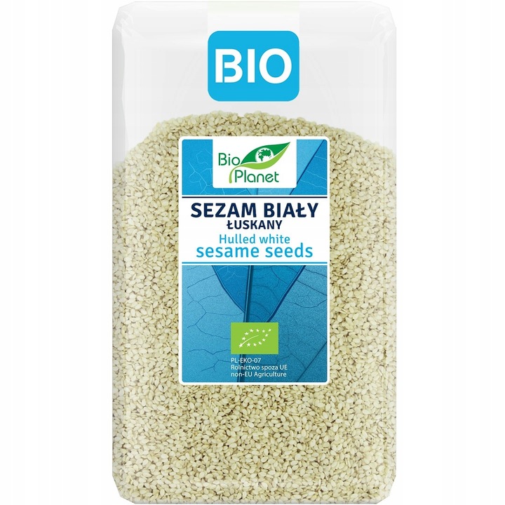 SEZAM BIAŁY ŁUSKANY BIO 1 kg - BIO PLANET