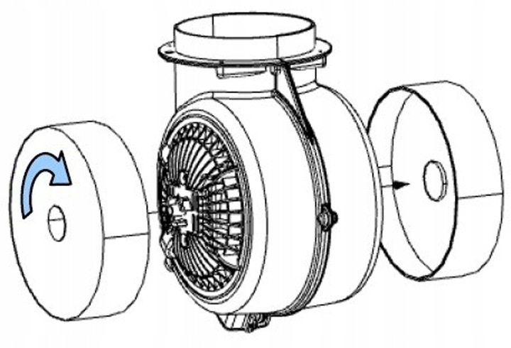 Filtr węglowy do okapu AKPO WK-7 MICRA - Fi 13cm 130mm kpl 2 sztuki
