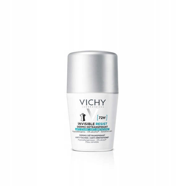 VICHY Deo antyperspirant przeciw Śladom Roll-On 72h do skóry Wrażliwej 50ml