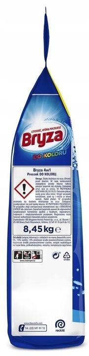 Proszek do prania BRYZA 4w1 Color 8.45 kg