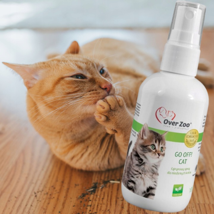 Preparat odstraszający koty 125 ml Over Zoo Go Off! Cat W SPRAYU CYTRYNOWY