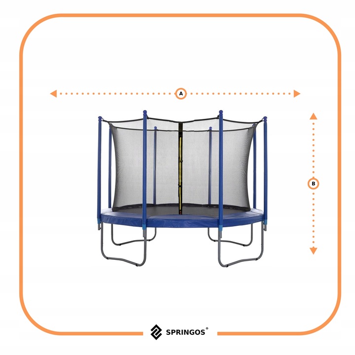 OSŁONA SPRĘŻYN + SIATKA WEWNĘTRZNA 304 - 312cm 10FT AKCESORIA DO TRAMPOLINY