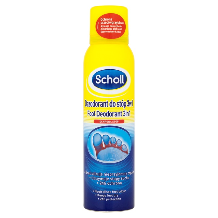 Scholl Dezodorant do stóp 3w1, 150 ml