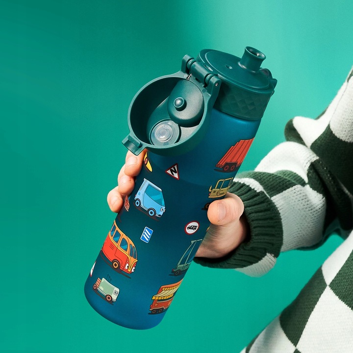 BUTELKA BIDON NA WODĘ DO SZKOŁY PRZEDSZKOLA SAMOCHODY AUTA CARS ION8 500ML