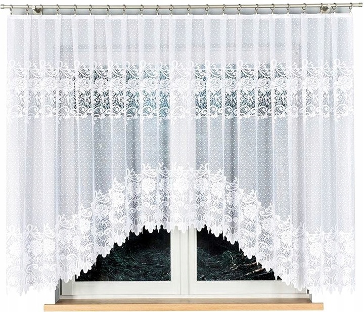 Firana żakardowa DEMETRIA 400x160cm (gotowa) z łukiem