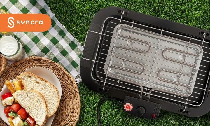 GRILL ELEKTRYCZNY 2000W STOŁOWY DOMOWY OGRODOWY STOJĄCY DUŻY Z RUSZTEM