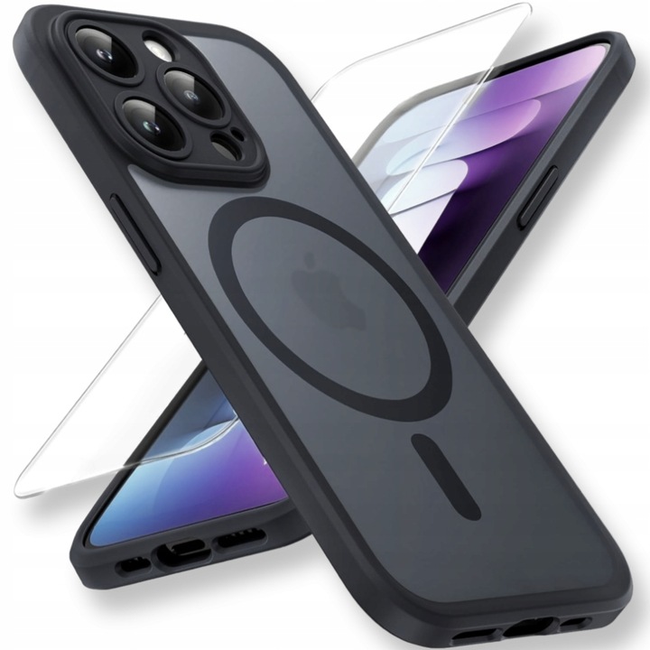 Etui do iPhone 13 Pro do MagSafe WZMACNIANE 360° MATT CASE Szkło na ekran