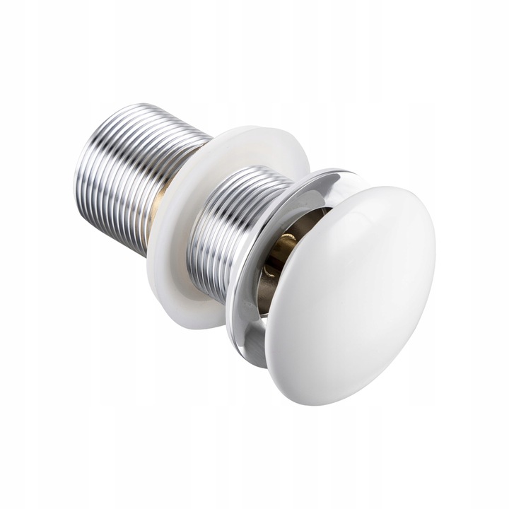 AQUAUNO KOREK UMYWALKOWY KLIK KLAK BEZ PRZELEWU CERAMICZNY BIAŁY model