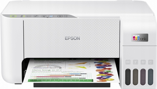 DRUKARKA Atramentowa EPSON EcoTank Biała WIFI 3w1 DRUK SKAN KOPIA + TUSZE