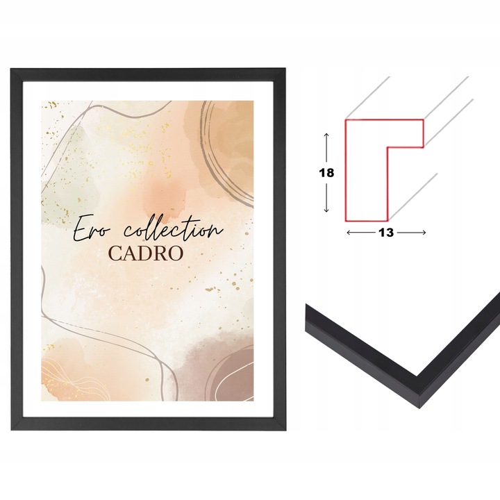 Ramka A3 ramka na zdjęcia ramki czarna 29,7x42