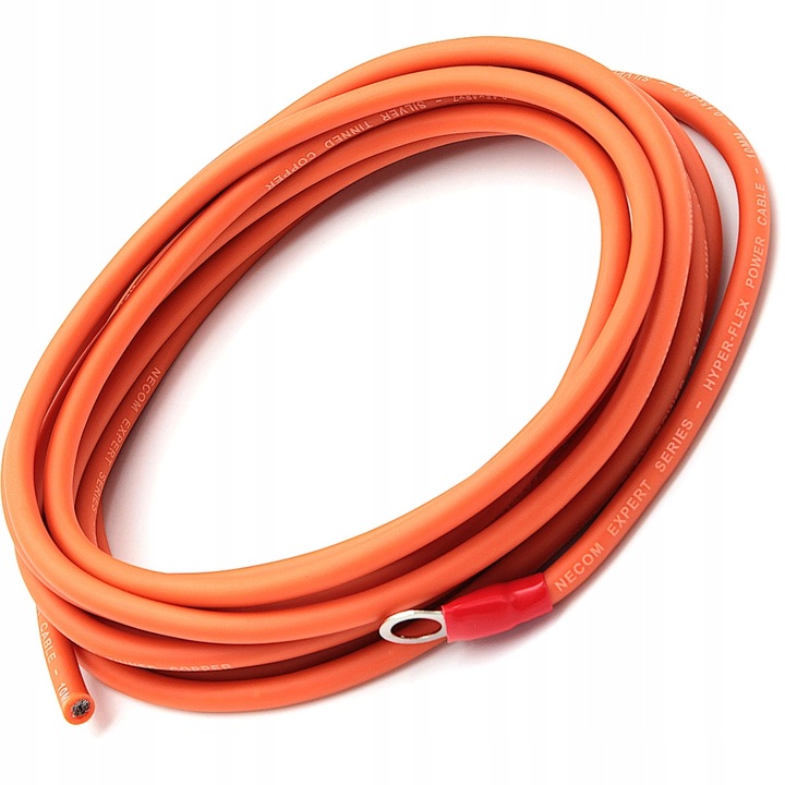 Zestaw kabli przewodów do wzmacniacza samochodowego NECOM 10mm2 porządne