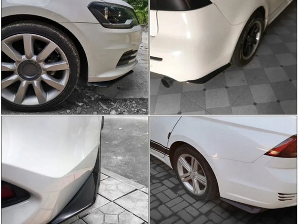 2x SPLITTER DOKŁADKA LISTWA ZDERZAKA TYLNEGO Tył UNIWERSALNE Tuning POŁYSK!