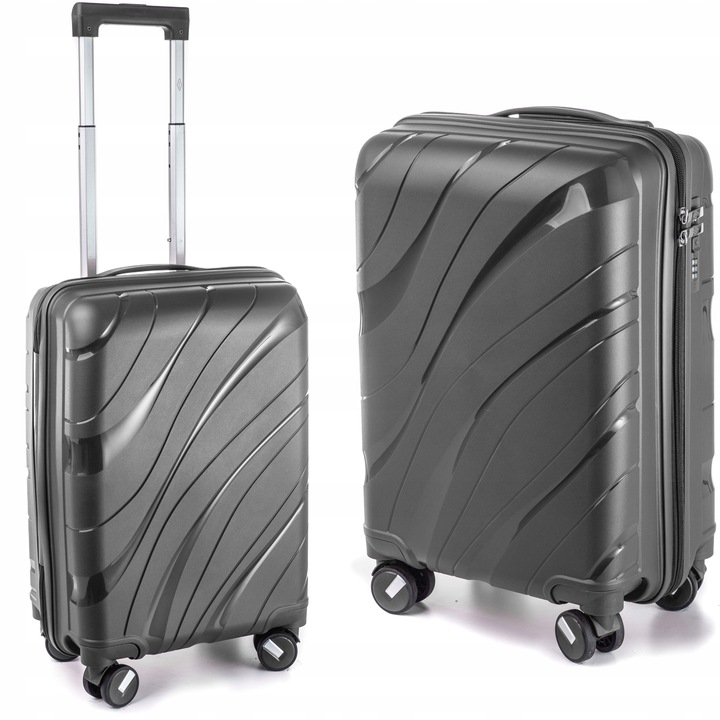 MAŁA WALIZKA PODRÓŻNA L NIEZNISZCZALNA POLIPROPYLEN RGL BAGAŻ PODRĘCZNY