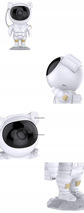 PROJEKTOR GWIAZD ASTRONAUTA Lampka GLOW Rzutnik Dla Dzieci Led LASER PILOT