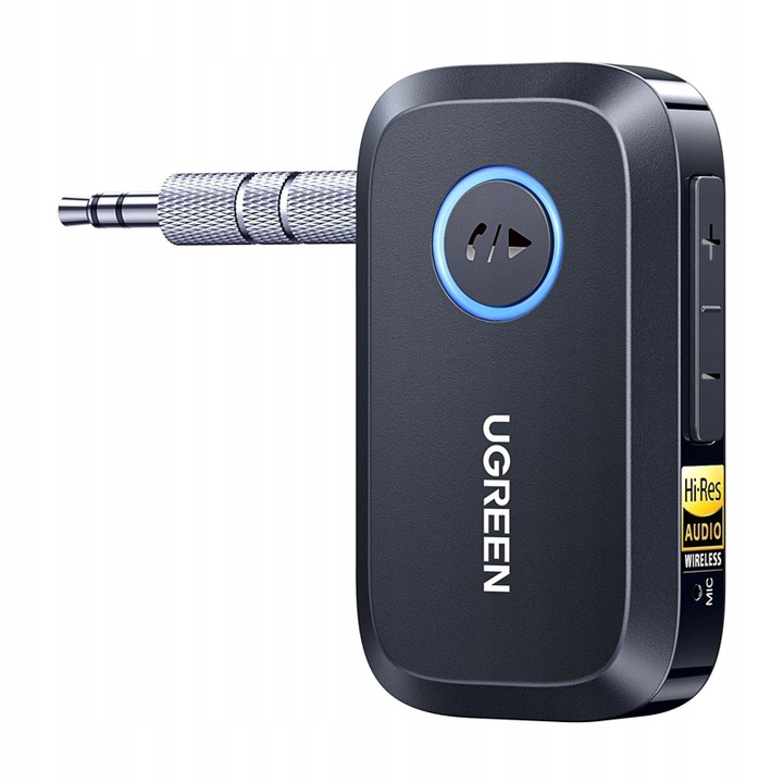 Ugreen 55546 Adapter Odbiornik Bluetooth 6.0 LDAC Hi-Res Audio AUX