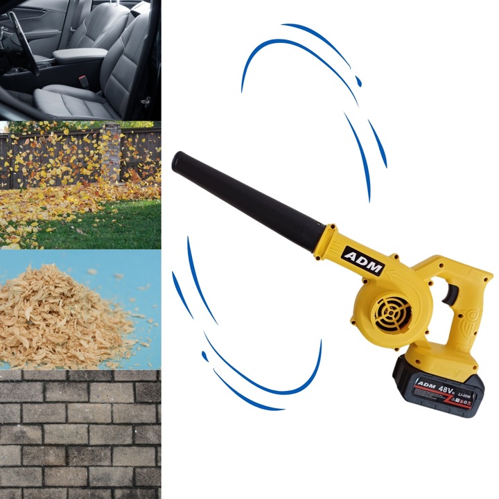 DMUCHAWA AKUMULATOROWA DO LIŚCI I ŚNIEGU 2 SZT. X AKU 48V