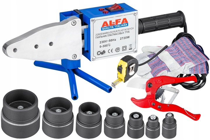 ZGRZEWARKA DO RUR PCV PP ZGRZEWANIE POLIFUZIJNA MATRYCE AKCESORIA