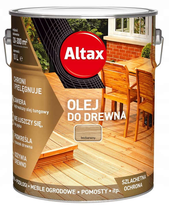 Altax Olej do Drewna Bezbarwny 10L