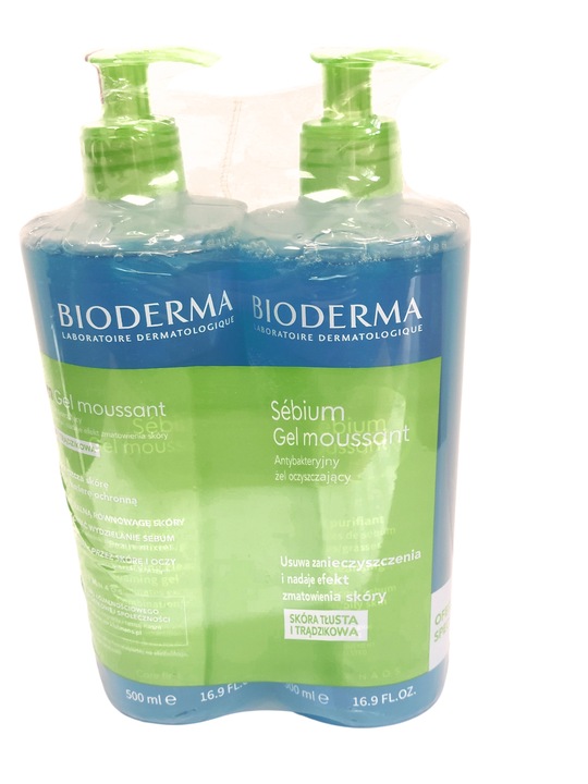 Bioderma Sebium Gel Moussant - antybakteryjny żel do cery tłustej i mieszan