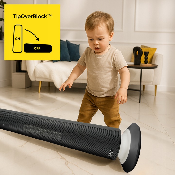 Termowentylator Farelka Cichy Yoer 2500 W + Timer +4 Tryby