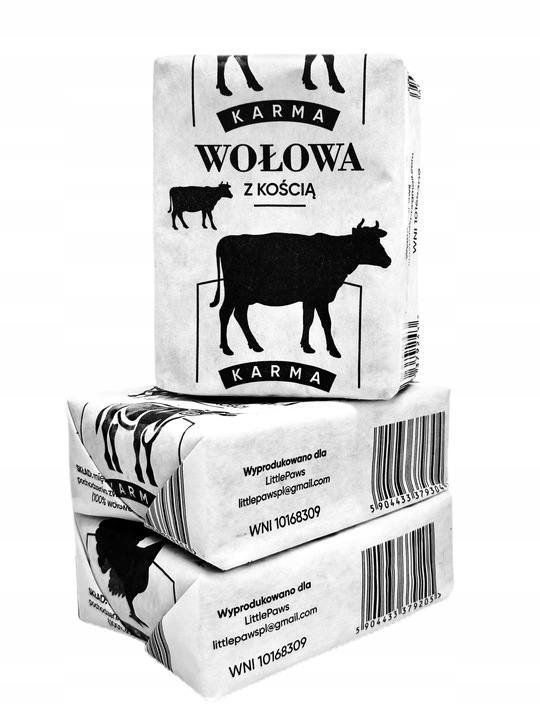 10 KG MIĘSO MROŻONE DLA PSA WOŁOWE Z KOŚCIĄ WOŁOWINA BARF KARMA ŚWIEŻE