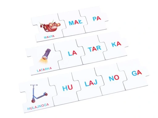 Gra dla 6 Latka Sylaby EDUKACYJNA Logiczna ZABAWA