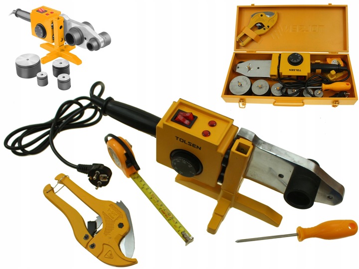 Zgrzewarka do rur 20-25-32-40-50-63mm / 700W-1500W / ZESTAW WALIZKOWY