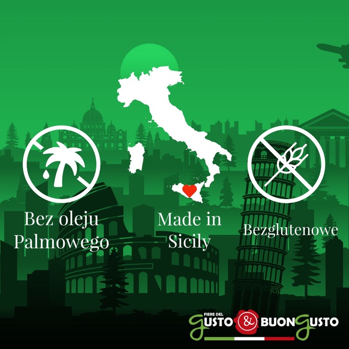 Krem Pistacjowy Sycylijski 200g Gusto Buon Gusto Pasta Orzechowa do Smarowa