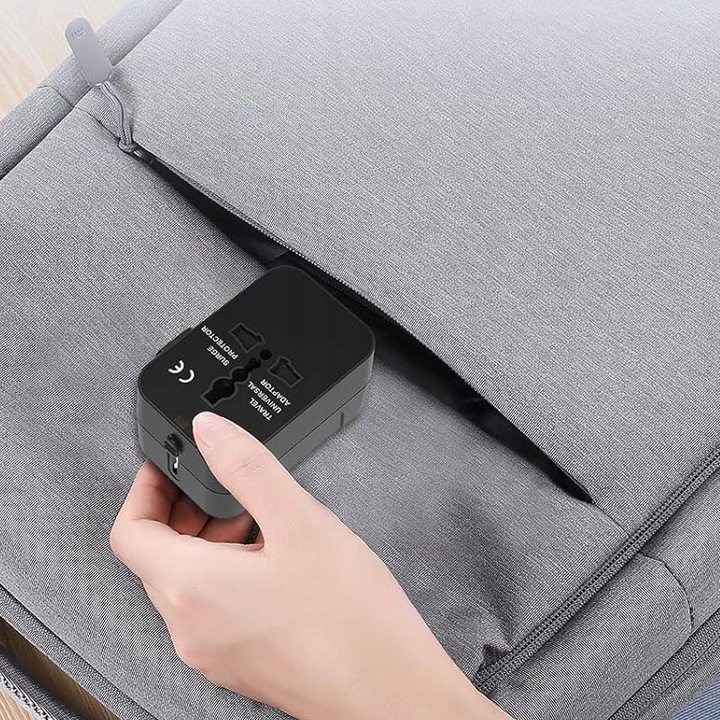 PRZEJŚCIÓWKA ADAPTER GNIAZDKA PODRÓŻNY USA UK EU CAŁY ŚWIAT 2 USB ŁADOWARKA