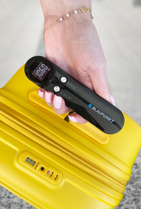 WAGA RĘCZNA WISZĄCA HAKOWA BAGAŻOWA BAGAŻU FUNKCJA USTAWIENIA LIMITU WAGI