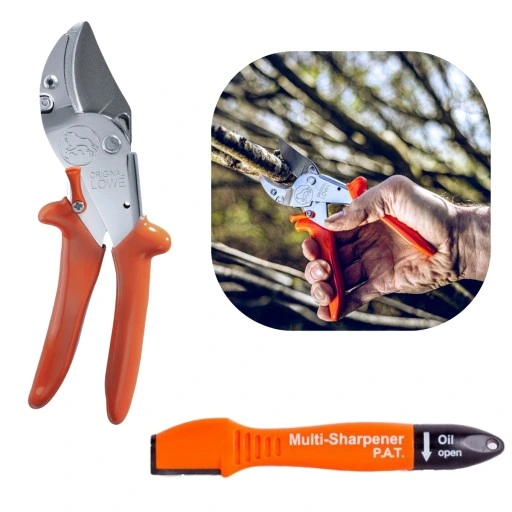 ZESTAW SEKATOR RĘCZNY do CIĘCIA GRUBYCH GAŁĘZI LOWE 10 .107 + OSTRZAŁKA