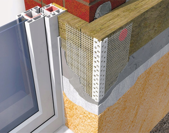 Narożnik listwa PCV z siatką 2,5mb 25 szt.