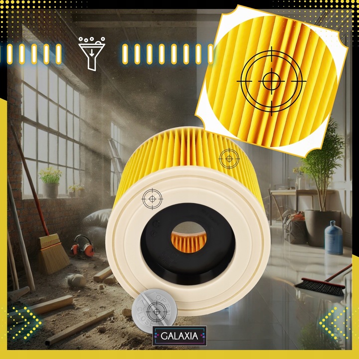 3x FILTR DO ODKURZACZA KARCHER WD3 Filtry 3 SZT WD 3 MV3 WD2 SE4001 KWD3