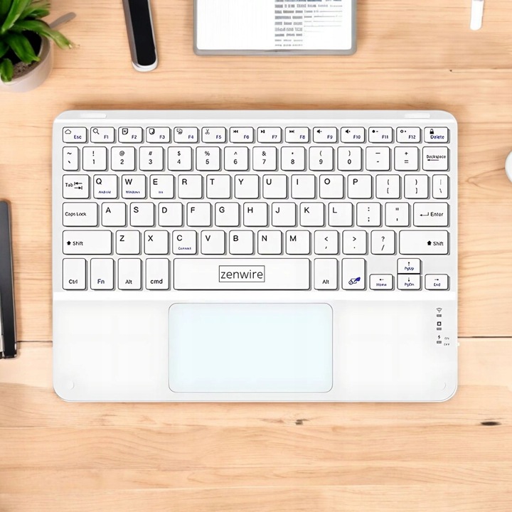 Klawiatura Bezprzewodowa Bluetooth Touchpad SLIM do Telefonu Tabletu iPad