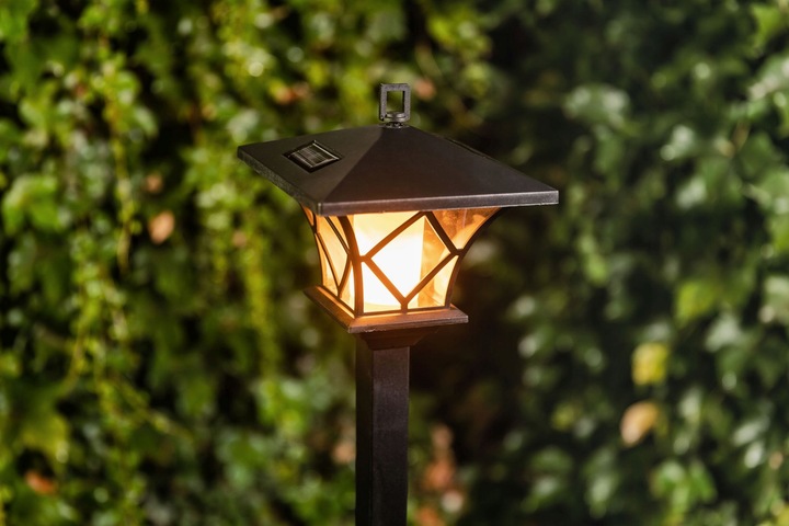 LAMPA LED SOLARNA DO OGRODU OŚWIETLENIE OGRÓD WYSOKA 155CM SOLAR LAMPKA