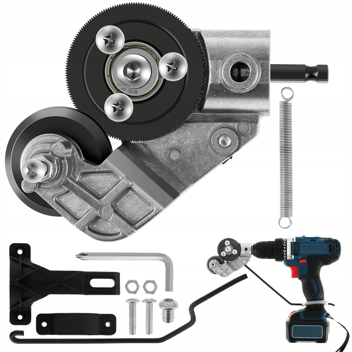 Adapter przystawka nożyce do cięcia blachy na wiertarkę wkrętarkę