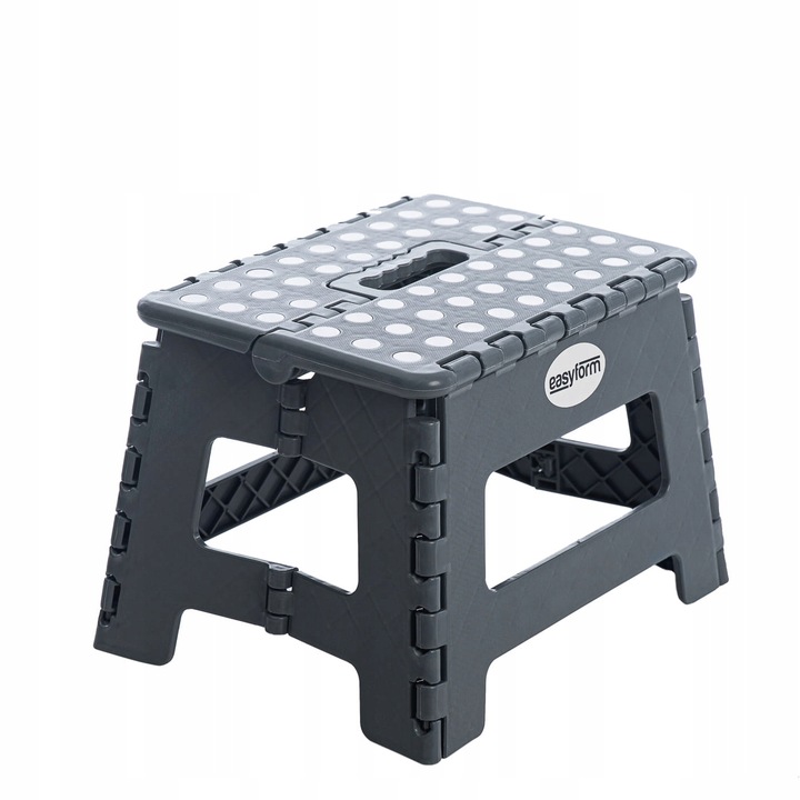 Taboret składany stołek podnóżek antypoślizgowy szary Easyform 22cm