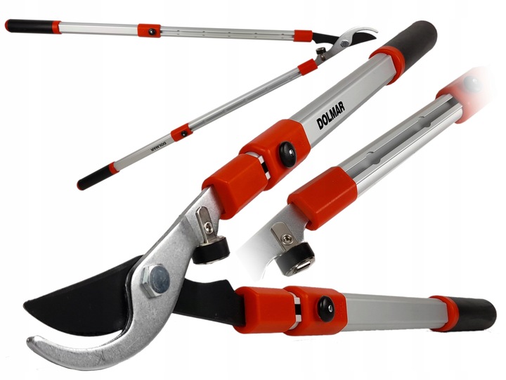 Sekator teleskopowy 67-99 cm dwuręczny do grubych gałęzi ⌀45 Trwały i