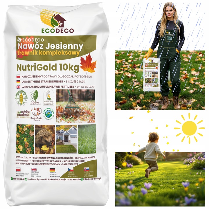 Nawóz Jesienny do Trawy trawnika 10 kg wieloskładnikowy granulowany