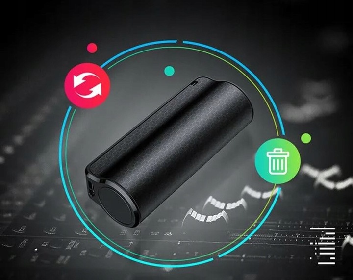 MINI DYKTAFON CYFROWY SZPIEGOWSKI PODSLUCH 500H PLUSKWA DO SAMOCHODU