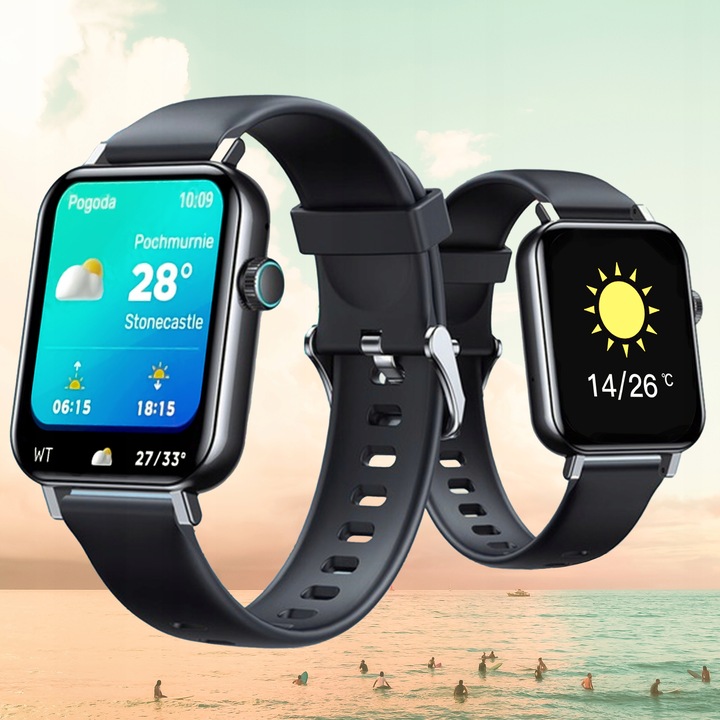 SMARTWATCH DAMSKI ROZMOWY ZEGAREK SPORTOWY POLSKIE MENU SMART WATCH ZEGAREK