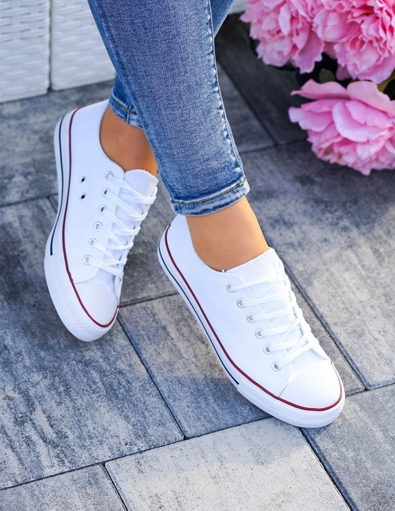 Białe Trampki Tenisówki All White 39