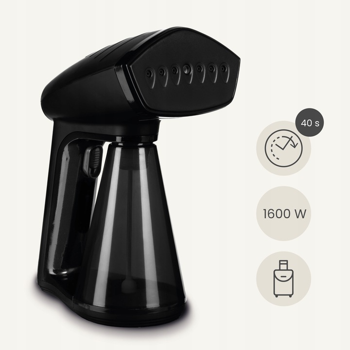 Parownica do ubrań Steamer Ręczna Regulacja Pary 30 g/min 40 sek+