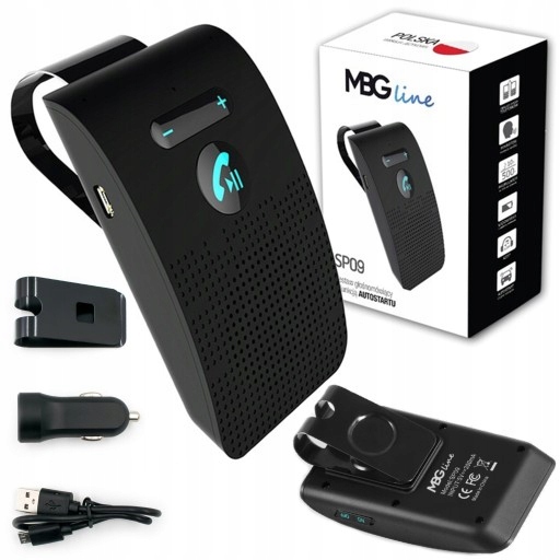 ZESTAW GŁOŚNOMÓWIĄCY POLSKI JĘZYK BT BLUETOOTH Z AUTOSTARTEM