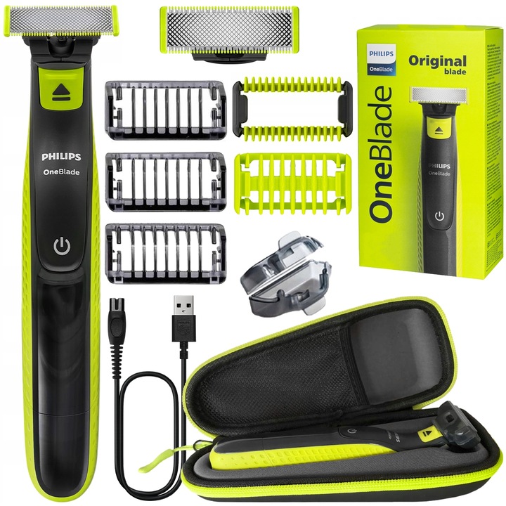 GOLARKA MĘSKA DO BRODY I CIAŁA MASZYNKA PHILIPS ONEBLADE NA PREZENT +