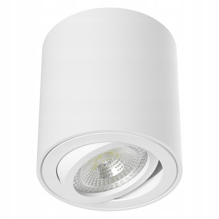 Oprawa halogenowa natynkowa GU10 Biały spot kinkiet sufitowa prosta walec