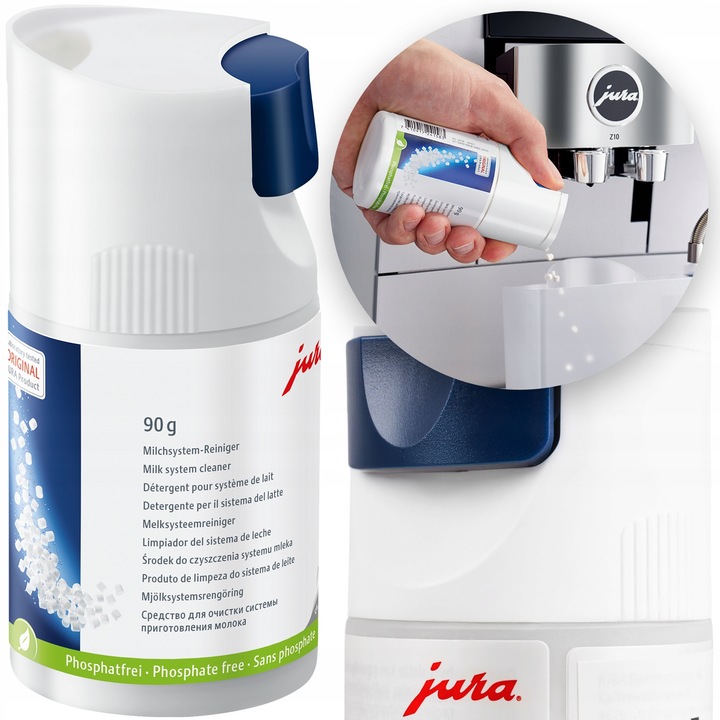 TABLETKI PREPARAT ŚRODEK DO CZYSZCZENIA SYSTEMU MLECZNEGO JURA 90G