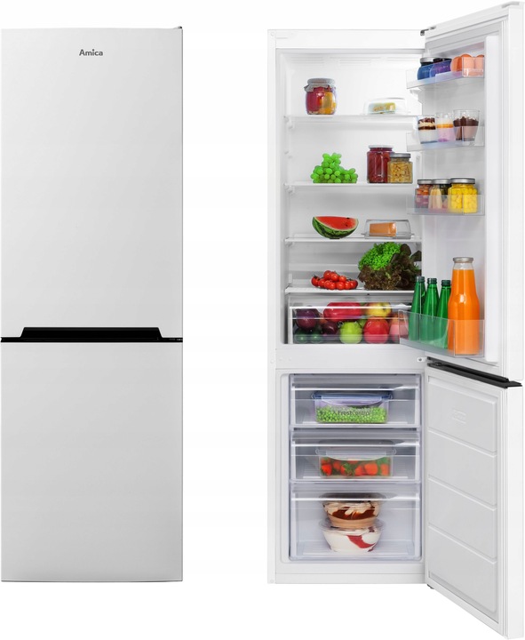Lodówka AMICA FK2515.4UT(E) 170cm Biała E